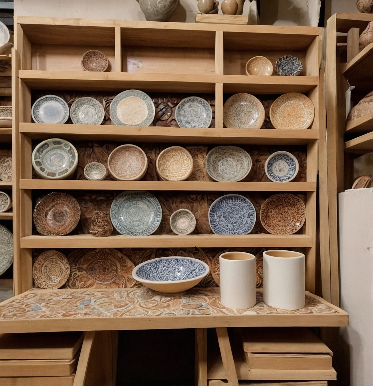 Pieza única de cerámica decorativa.
